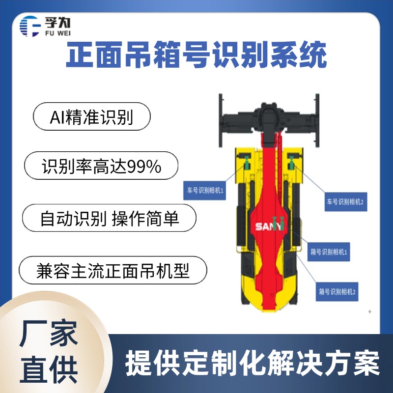 孚為正面吊車載箱號識別系統(tǒng)  集裝箱號碼識別設備